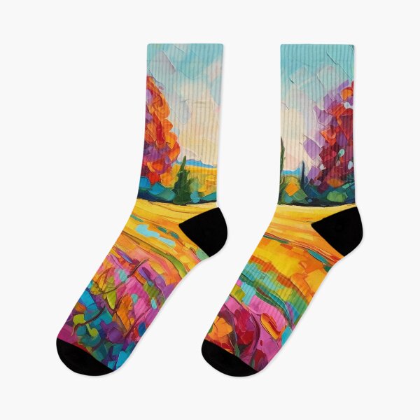 Item preview, Beautiful summer Impressionistic countryside landscape 6 designed and sold by Art by Lilia.