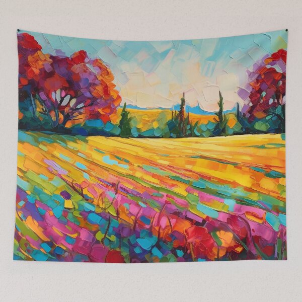 Item preview, Beautiful summer Impressionistic countryside landscape 6 designed and sold by Art by Lilia.