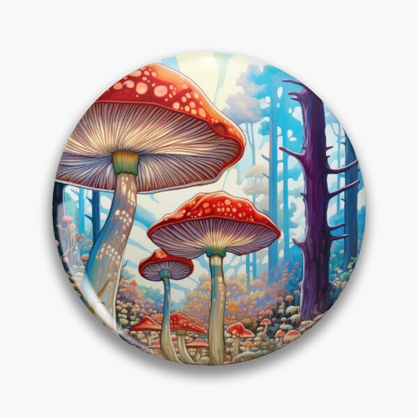 Item preview, Red mushroom in Forest designed and sold by Lynnchabot.