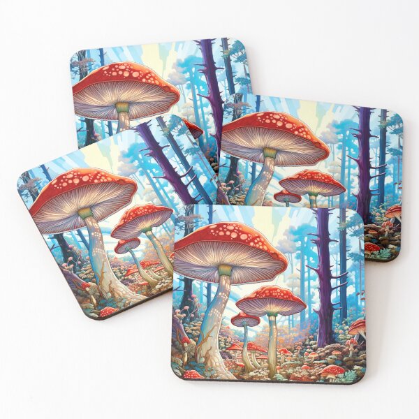 Item preview, Red mushroom in Forest designed and sold by Lynnchabot.