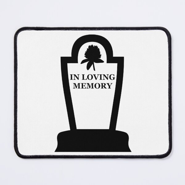 Item preview, Rounded In Loving Memory Floral Gravestone designed and sold by RebeccaRichards.