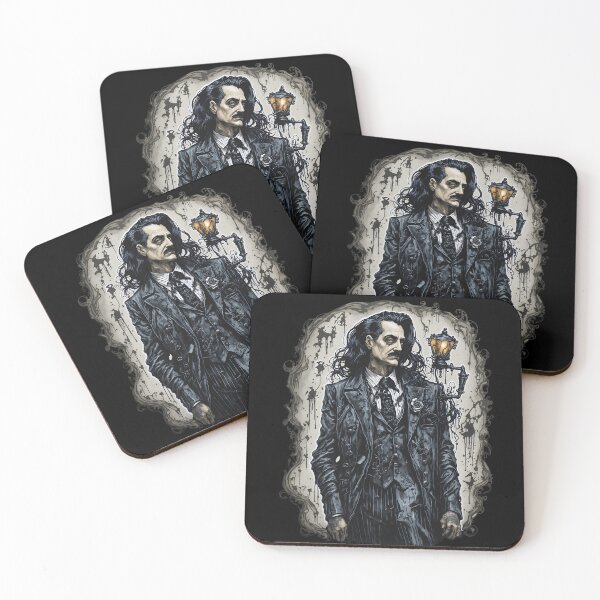 Item preview, Goth Steampunk Male Portrait  designed and sold by SoccaTamam.