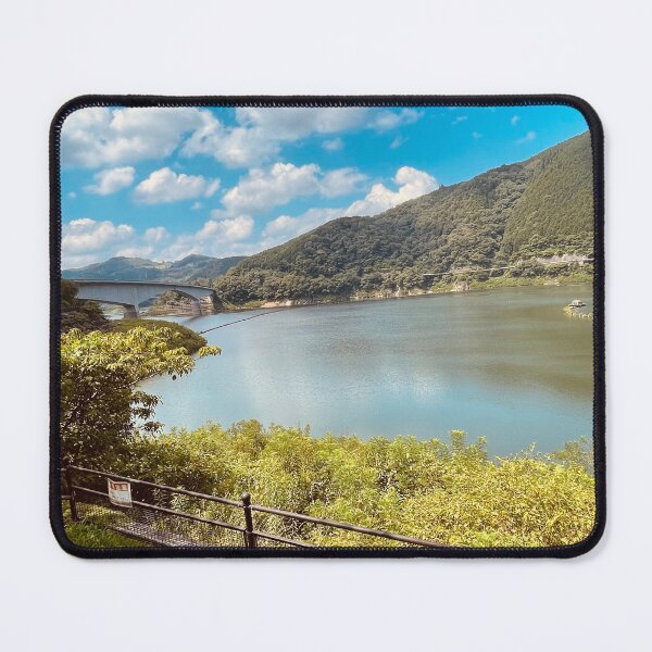Item preview, Beautiful Lake with Green Mountains designed and sold by PopArtFever.