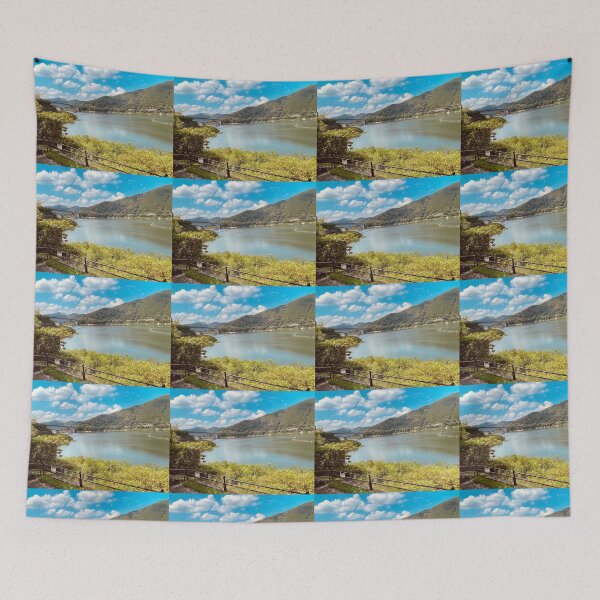 Item preview, Beautiful Lake with Green Mountains designed and sold by PopArtFever.