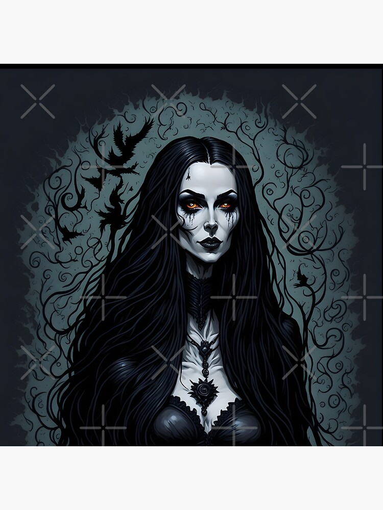 Gothic Lady Vampire Drawing in Light Painting · Creative Fabrica