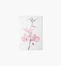 pink cherry blossom macro 2018 Art Board