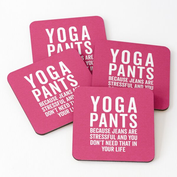 Item preview, Yoga Pants Are Stressful Funny Sarcastic Gym Quote designed and sold by quarantine81.