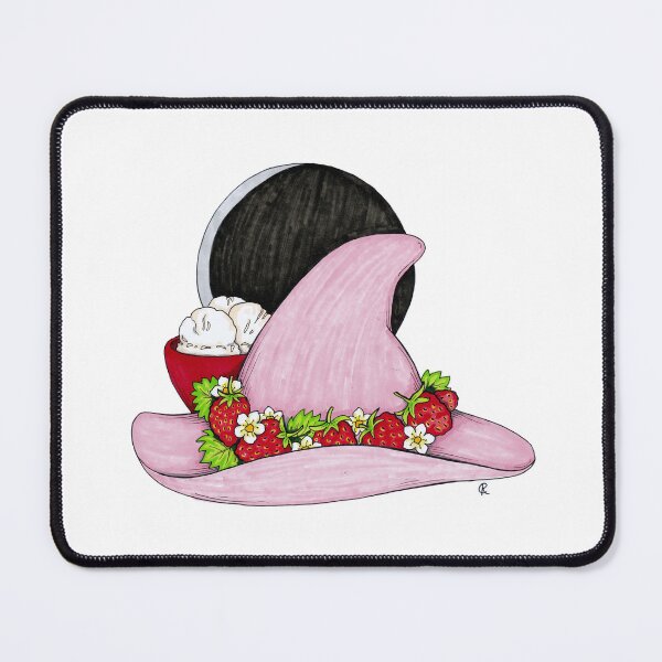 Item preview, Strawberries and Cream Witch Hat designed and sold by Wyrd & Witchy Art and Design.