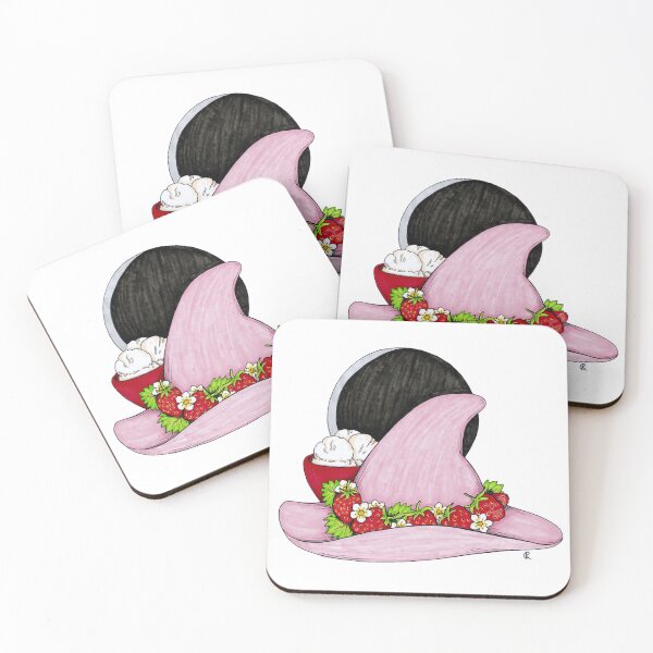 Item preview, Strawberries and Cream Witch Hat designed and sold by Wyrd & Witchy Art and Design.