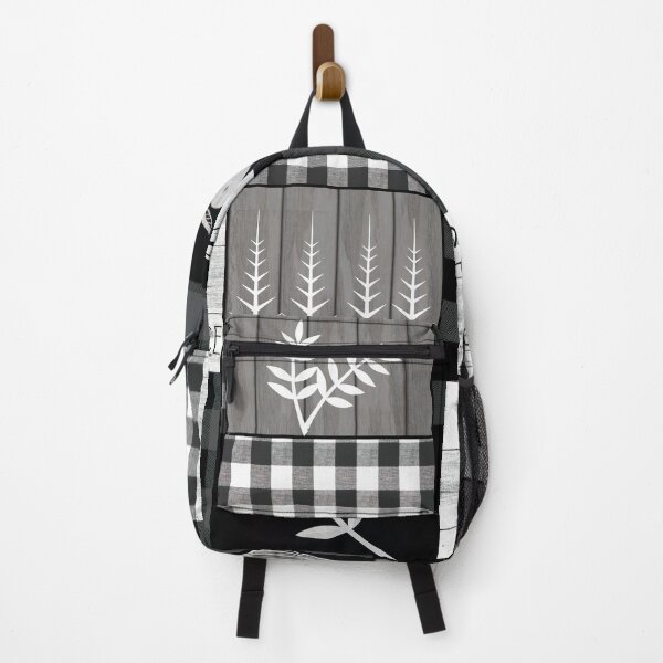 Item preview, Fall autumn buffalo plaid and fall sayings black and white designed and sold by Inktown.