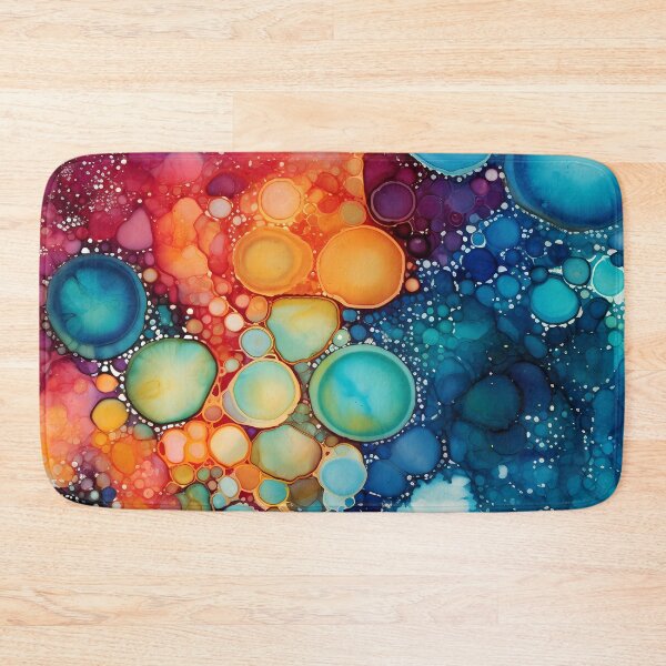 Item preview, Abstract ink colorful drops designed and sold by FatBirdie.