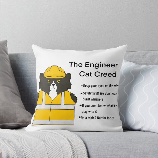 Item preview, The Engineer Cat Creed designed and sold by sagm.