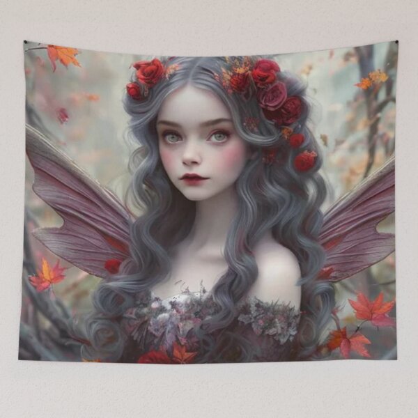 Item preview, Wary Tales Red Fall Fairy designed and sold by WaryTales.