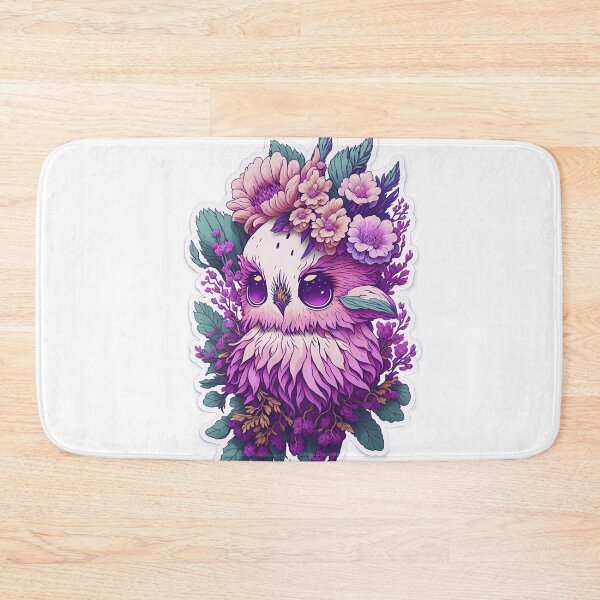 Item preview, Cute Adorable Pink Owl In Flowers designed and sold by IHeartArts.