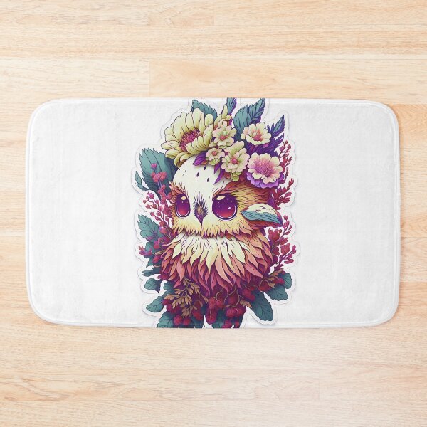 Item preview, Cute Adorable Red Fire Owl In Flowers designed and sold by IHeartArts.