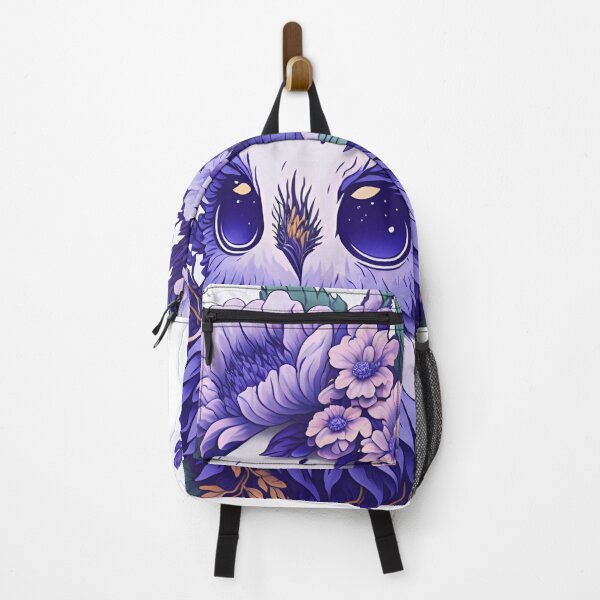 Item preview, Cute Adorable Dark Vibrant Blue Owl In Flowers designed and sold by IHeartArts.