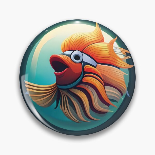 Item preview, Excited clown fish designed and sold by SketchysDESIGNS.