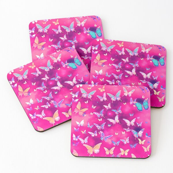 Item preview, Butterflies on Pink Background 4 of 4 designed and sold by Beachy.
