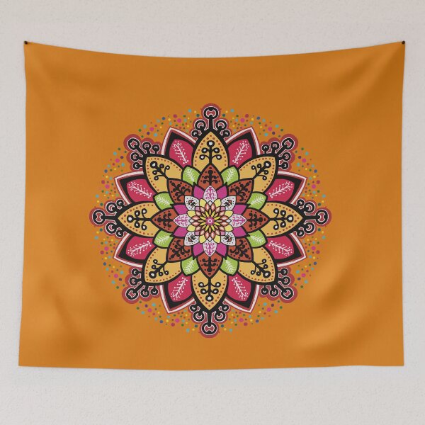 Aperçu de l'œuvre Mandala fleur colorée créée et vendue par CYouHere.