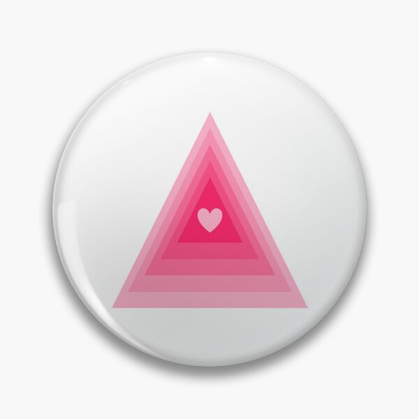Item preview, Pink Heart Love Triangle designed and sold by EpicCreation.