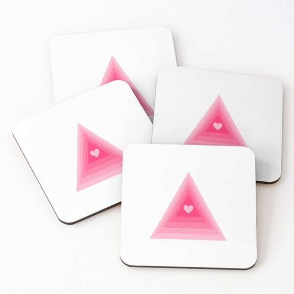 Item preview, Pink Heart Love Triangle designed and sold by EpicCreation.