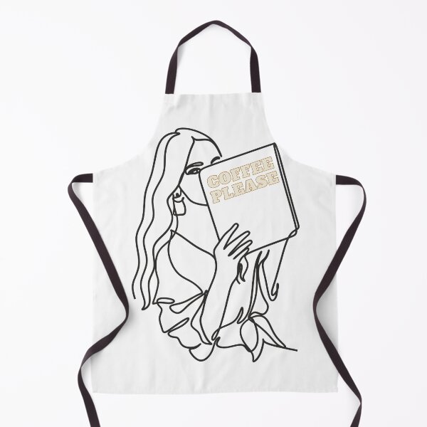 Item preview, Coffee Please, I'm Reading Handmade Line Art designed and sold by BesideStyles.