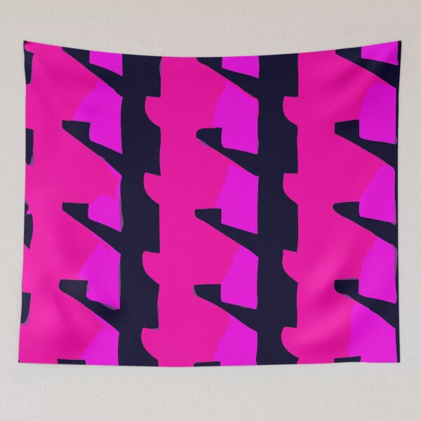 Item preview, Houndstooth Fluo Pink and Black designed and sold by SamJanner.