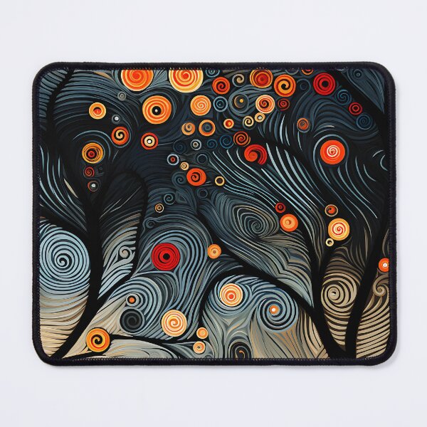 Item preview, Swirling Trees and Circles designed and sold by vadimcarazan.