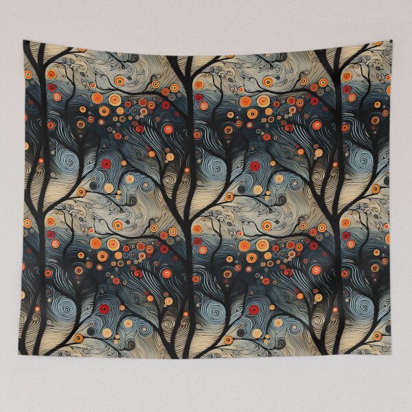 Item preview, Swirling Trees and Circles designed and sold by vadimcarazan.