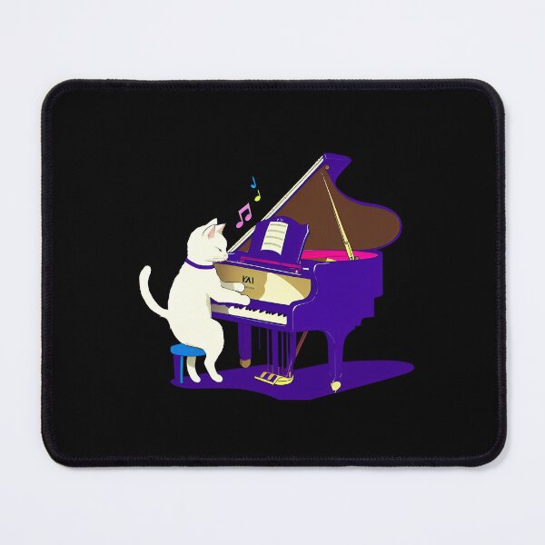 Item preview, Cat playing toy piano designed and sold by PiggyWonka.