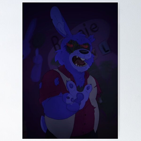 Glamrock Bonnie Security Breach Fury's Rage - Fnaf - Posters and Art Prints