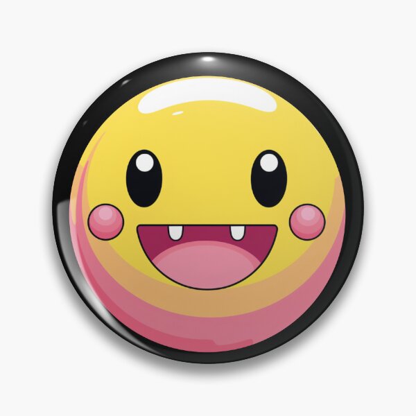 Artikelvorschau, Hellrosa-gelbes Lächeln-Emote-Graffiti-Smiley entworfen und verkauft von ArtFromBeyond.