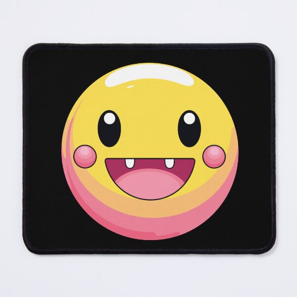 Item preview, Light Pink Yellow Smile Emote Graffiti Smiley designed and sold by ArtFromBeyond.
