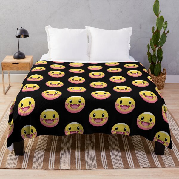 Item preview, Light Pink Yellow Smile Emote Graffiti Smiley designed and sold by ArtFromBeyond.
