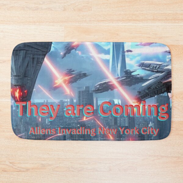 Item preview, Invasion of the Extraterrestrials: A Battle for Earth | Alien Invasion | Aliens Invade New York City designed and sold by Dream Wear.