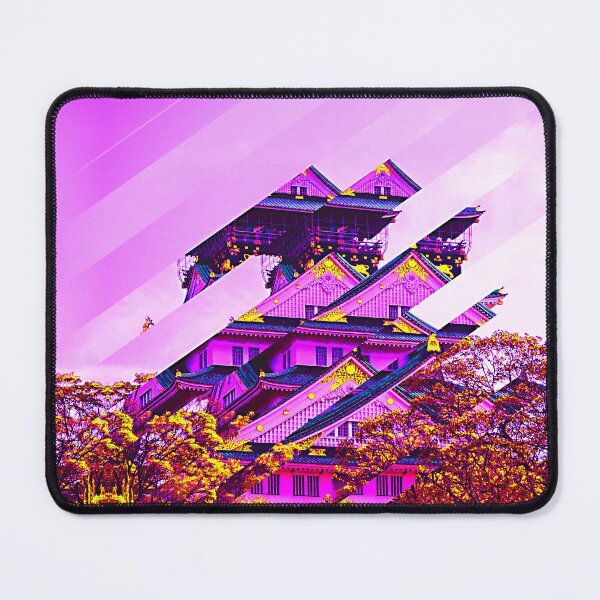Item preview, Osaka Castle Japan Glitch Art  designed and sold by glitchhub.