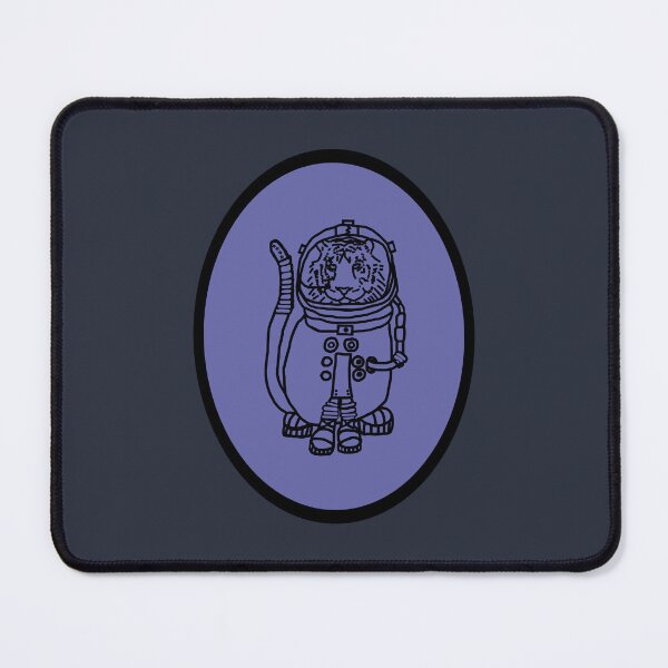 Item preview, Sci Fi Astronaut Space Tiger Oval designed and sold by ellenhenry.