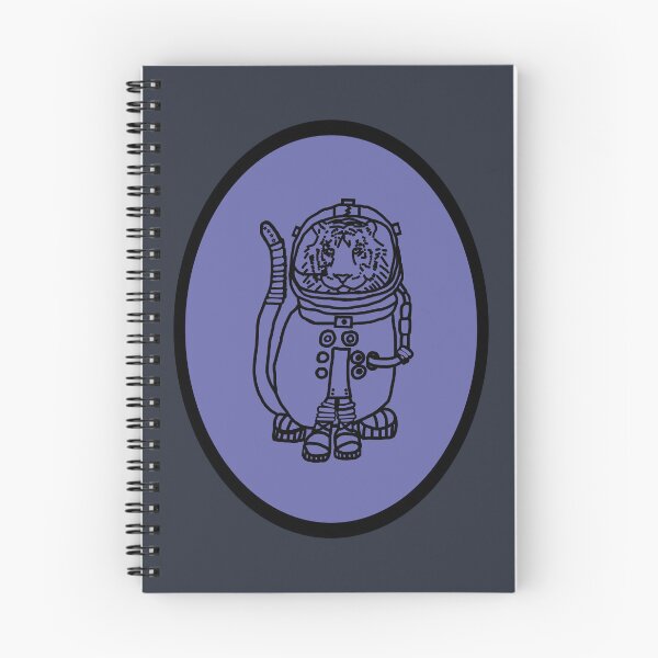 Item preview, Sci Fi Astronaut Space Tiger Oval designed and sold by ellenhenry.