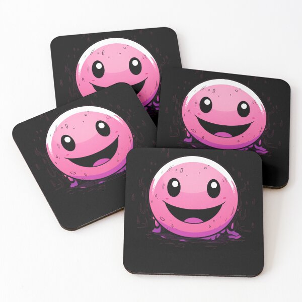 Item preview, Light Pink Yellow Smile Emote Graffiti Smiley  designed and sold by ArtFromBeyond.