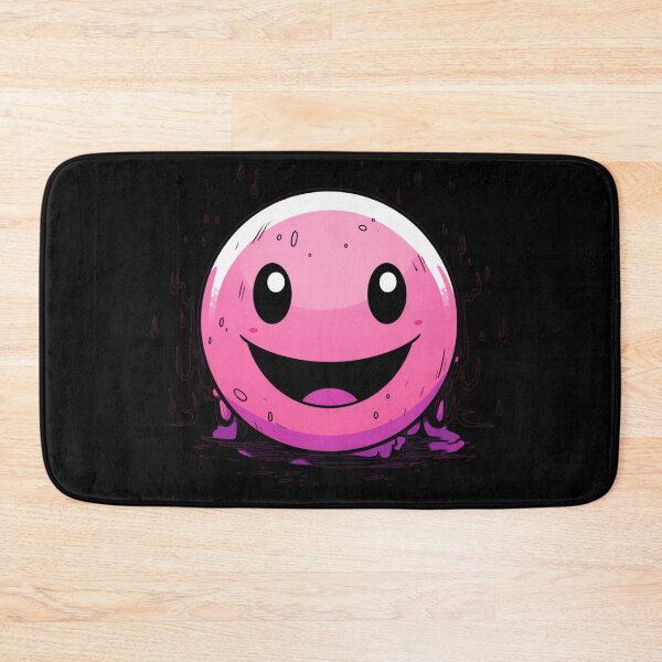 Item preview, Light Pink Yellow Smile Emote Graffiti Smiley  designed and sold by ArtFromBeyond.