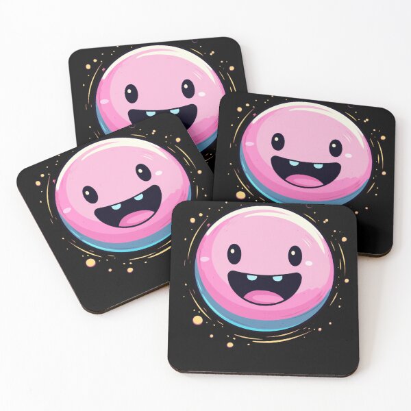 Item preview, Light Pink Yellow Smile Emote Graffiti Smiley  designed and sold by ArtFromBeyond.