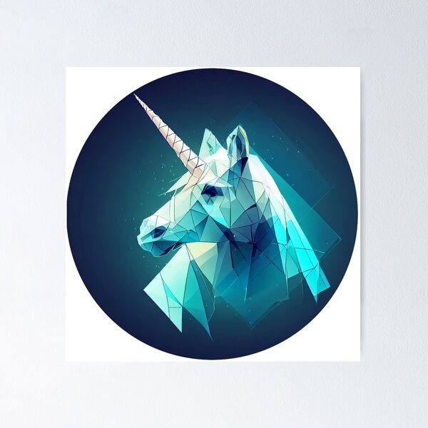 Artikelvorschau, geometric colorful unicorn entworfen und verkauft von Fantes.