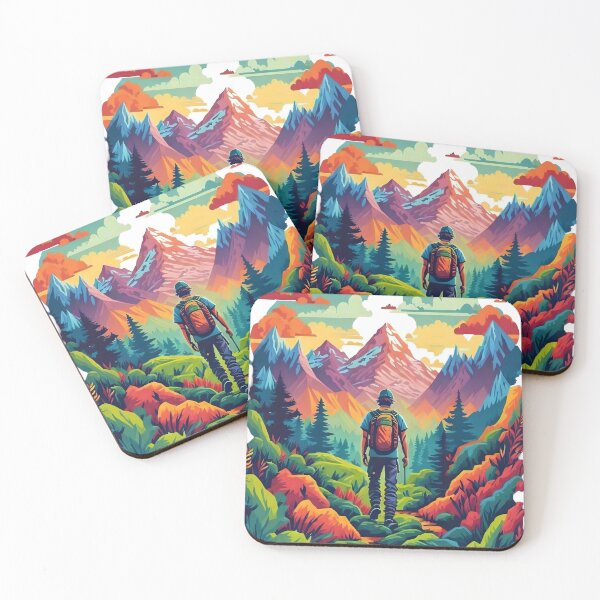 Item preview, Reaching New Heights Hiking designed and sold by ArtsyWishesShop.