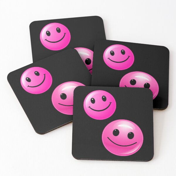 Item preview, Light Pink Yellow Smile Emote Graffiti Smiley  designed and sold by ArtFromBeyond.