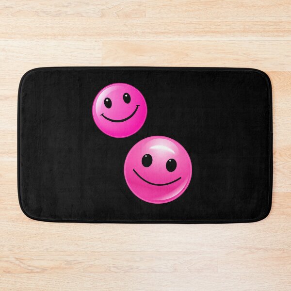 Item preview, Light Pink Yellow Smile Emote Graffiti Smiley  designed and sold by ArtFromBeyond.