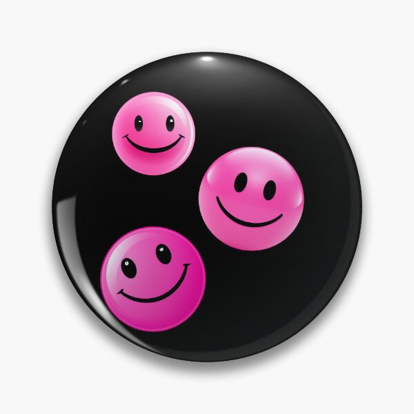 Artikelvorschau, Hellrosa-gelbes Lächeln-Emote-Graffiti-Smiley entworfen und verkauft von ArtFromBeyond.