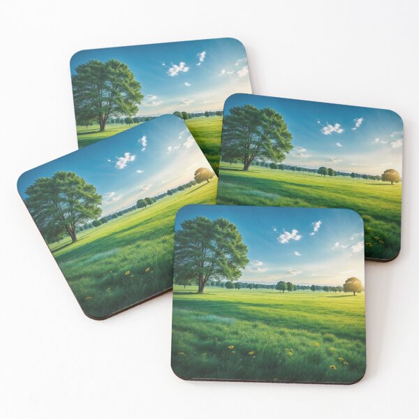 Item preview, A Peaceful Summer Landscape Where A Picturesque Meadow Extends To The Horizon, Ai Generated Art designed and sold by AiGens.
