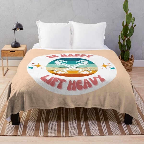 Item preview, Weightlifting "Be Happy Lift Heavy" designed and sold by SloganVibe.