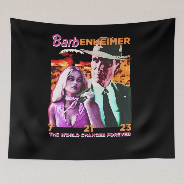 Item preview, Barbenheimer The World Changes Foreverr designed and sold by rentonkinikan.
