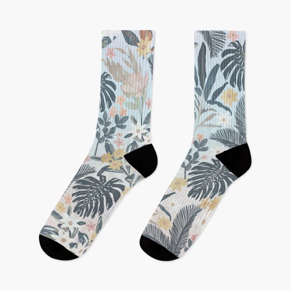 Item preview, Tropical Grey Gold Foliage Floral Botanical designed and sold by NdesignTrend.